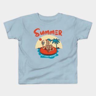 Skull Float Summer Bash Kids T-Shirt